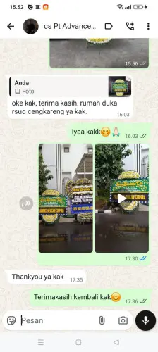 Testimonial Papan Bunga Pernikahan pasirtanjung