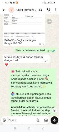 Testimonial Papan Bunga pasirtanjung