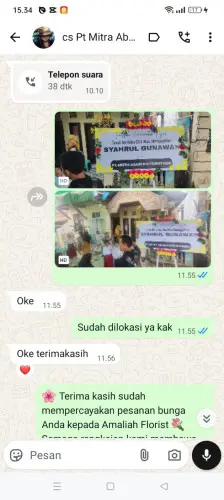 Testimonial Papan Bunga pasirtanjung