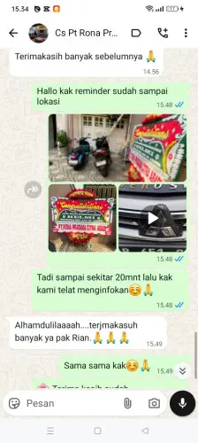 Testimonial Papan Bunga pasirtanjung