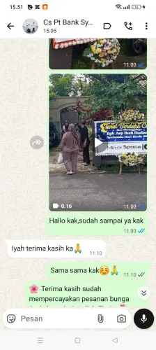 Testimonial Papan Bunga pasirtanjung