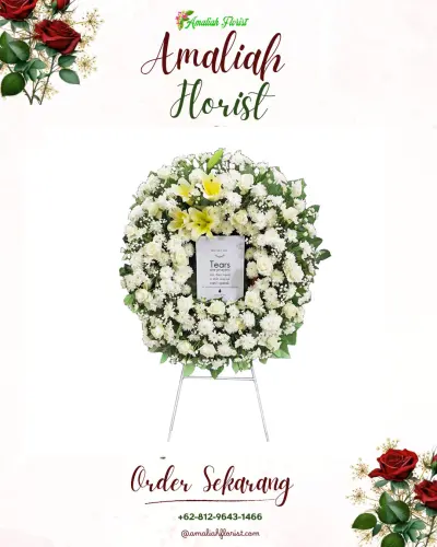 Krans Bunga Duka Cita pasirtanjung